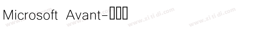 Microsoft Avant字体转换